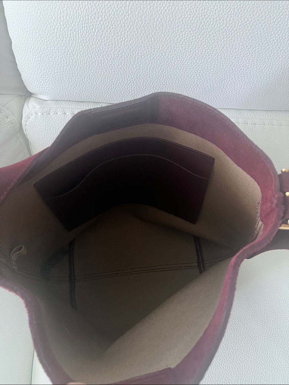 Madewell Suede Bucket Tote - Picture 2 of 8